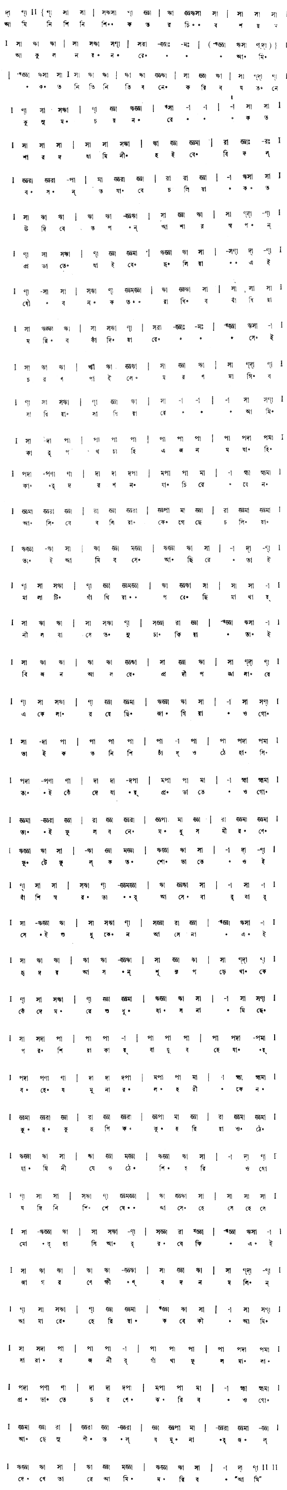 আমি নিশি নিশি কত রচিব শয়ন (প্রেম) - লিরিক্স - রবীন্দ্রনাথ ঠাকুর