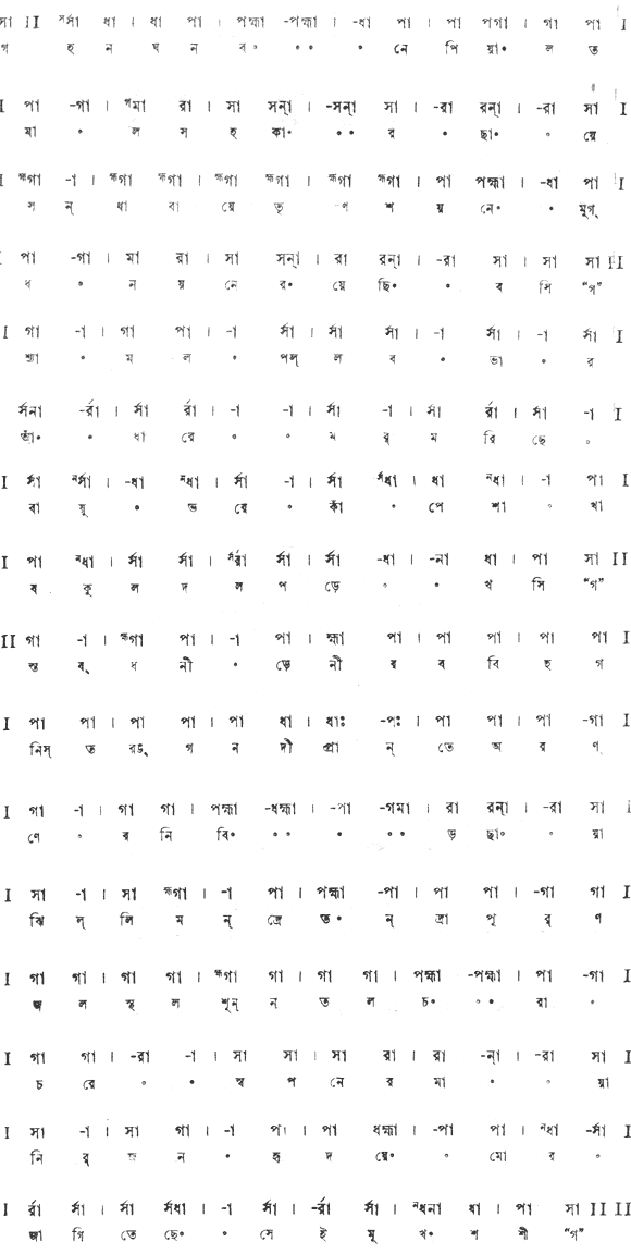 গহন ঘন বনে পিয়াল-তমাল-সহকার-ছায়ে (প্রেম) – লিরিক্স – রবীন্দ্রনাথ ঠাকুর