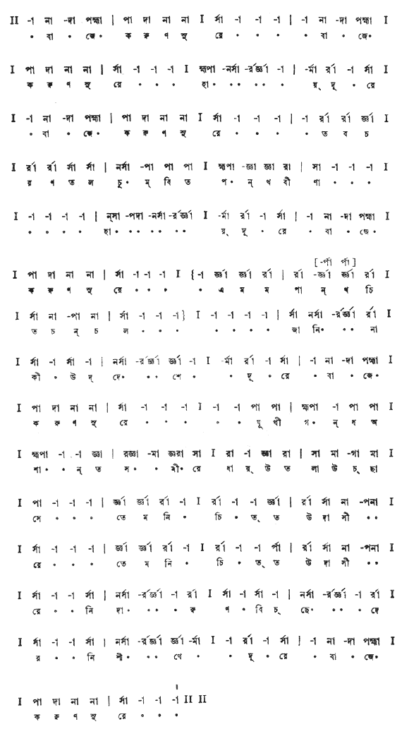 বাজে করুণ সুরে হায় দূরে (প্রেম) – লিরিক্স – রবীন্দ্রনাথ ঠাকুর