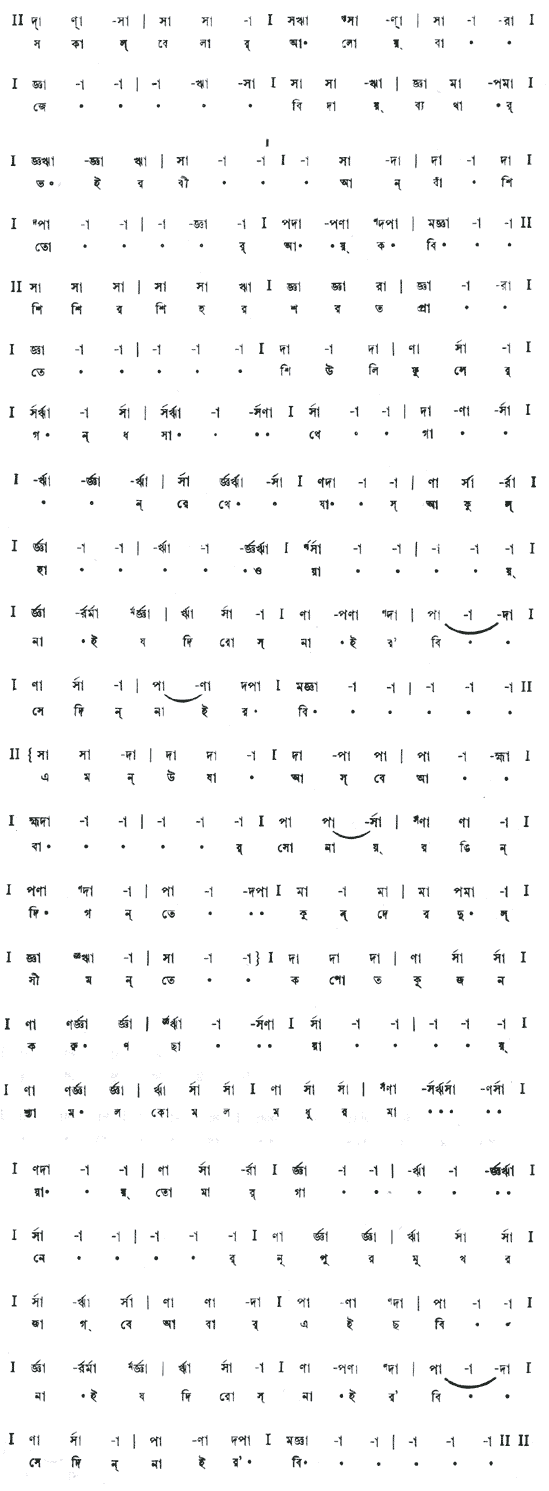 সকালবেলায় আলোয় বাজে বিদায়ব্যথার ভৈরবী (প্রেম) – লিরিক্স – রবীন্দ্রনাথ ঠাকুর