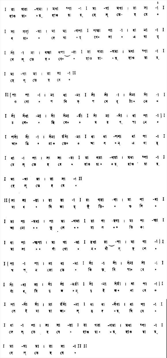 এবার মিলন-হাওয়ায়-হাওয়ায় হেলতে হবে (প্রেম) – লিরিক্স – রবীন্দ্রনাথ ঠাকুর