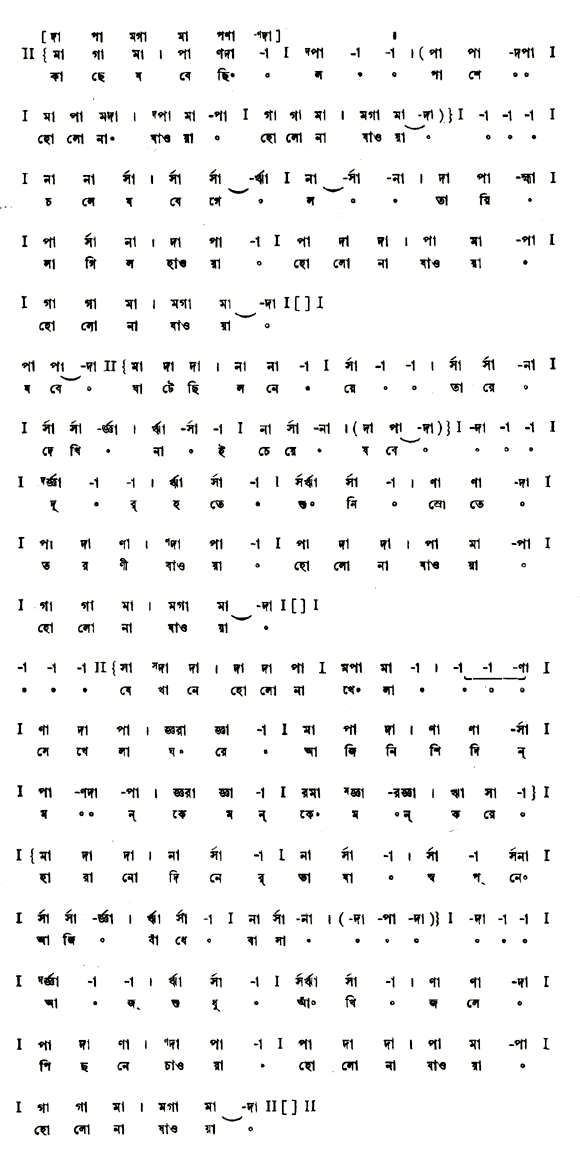 কাছে যবে ছিল পাশে হল না যাওয়া 