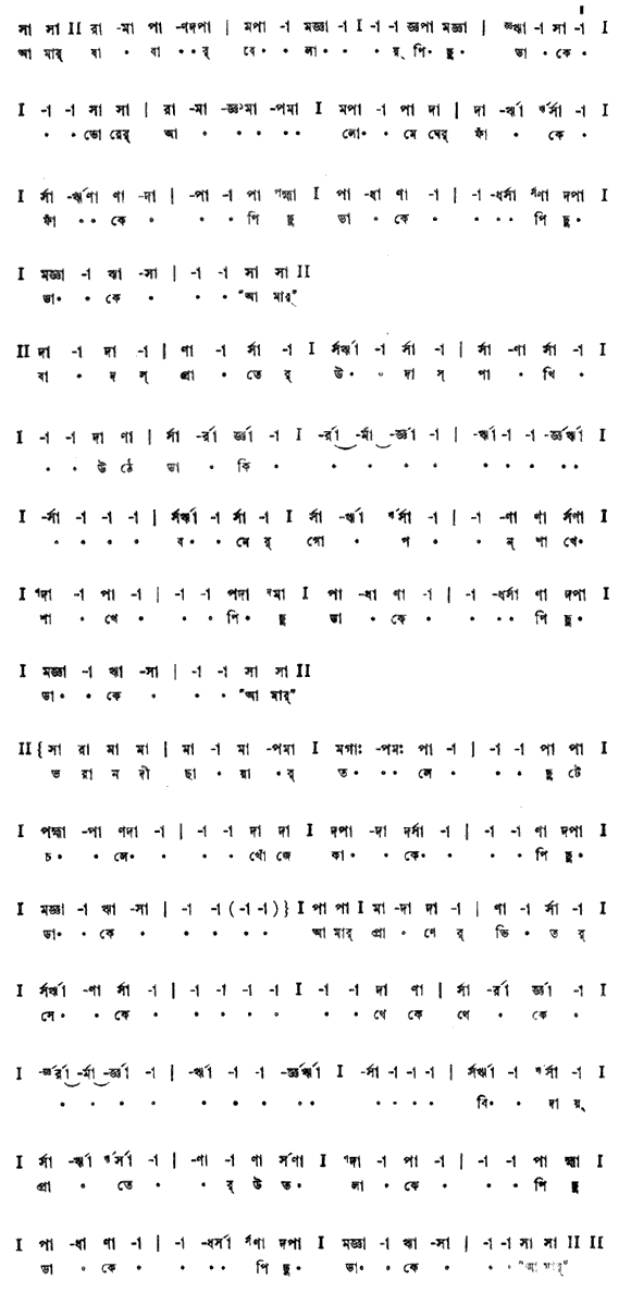 আমার যাবার বেলায় পিছু ডাকে (প্রেম) - লিরিক্স - রবীন্দ্রনাথ ঠাকুর