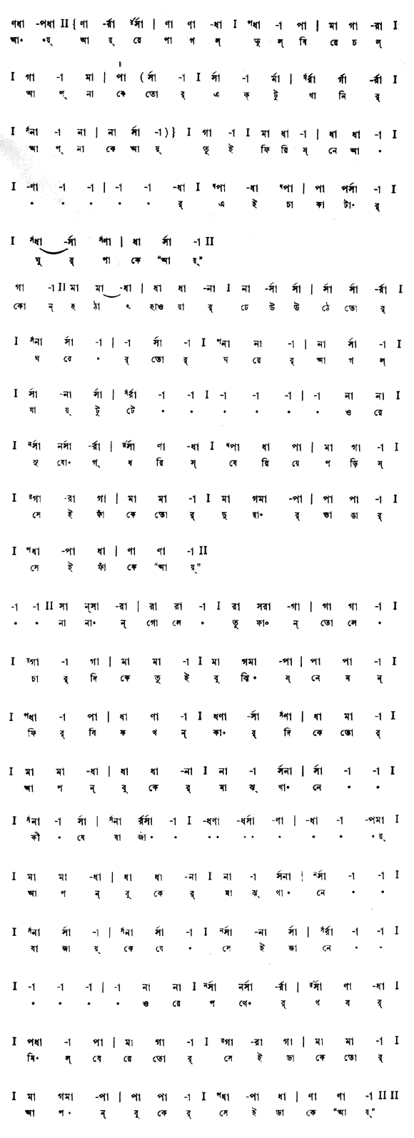 আয় আয় রে পাগল (বিচিত্র) - লিরিক্স - রবীন্দ্রনাথ ঠাকুর