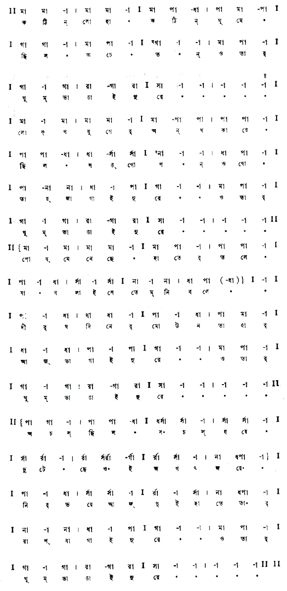 কঠিন লোহা কঠিন ঘুমে ছিল অচেতন (বিচিত্র ) – লিরিক্স – রবীন্দ্রনাথ ঠাকুর