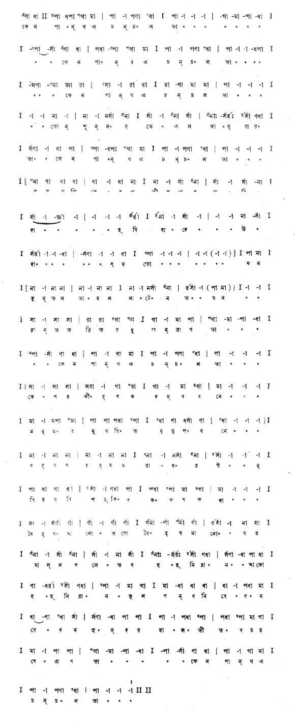 কেন পান্থ এ চঞ্চলতা (প্রকৃতি) – লিরিক্স – রবীন্দ্রনাথ ঠাকুর
