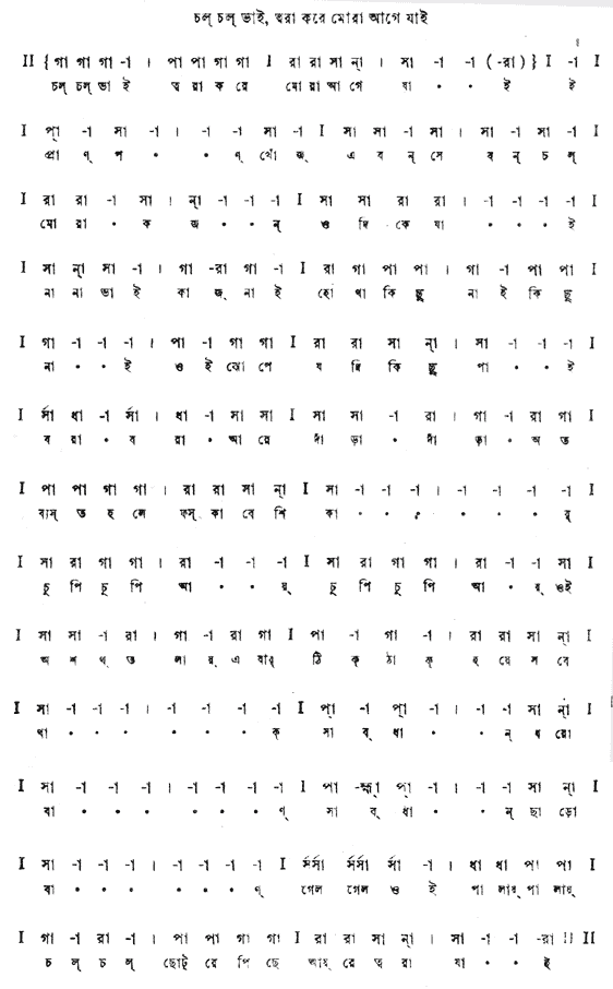 চল চল ভাই, ত্বরা করে মোরা (কালমৃগয়া - গীতবিতান) – লিরিক্স – রবীন্দ্রনাথ ঠাকুর