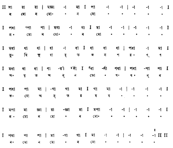 নমো নমো নমো - (প্রকৃতি) – লিরিক্স – রবীন্দ্রনাথ ঠাকুর