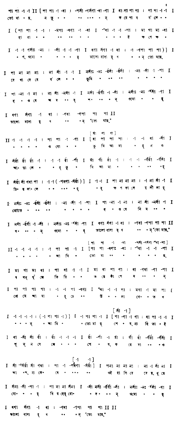 তোমায় নতুন করেই পাব বলে হারাই ক্ষণে ক্ষণ (পূজা) – লিরিক্স – রবীন্দ্রনাথ ঠাকুর