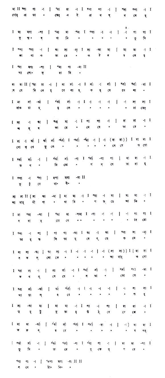মোর প্রভাতের এই প্রথম খনের কুসুমখানি (পূজা) – লিরিক্স – রবীন্দ্রনাথ ঠাকুর
