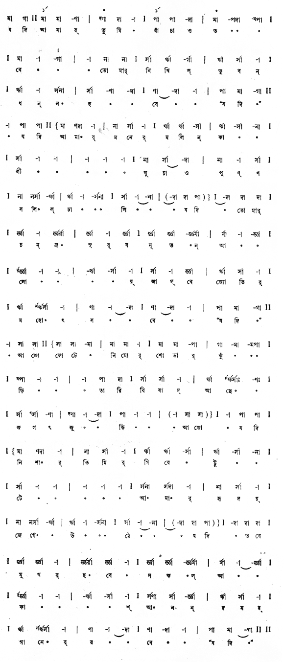 যদি আমায় তুমি বাঁচাও (পূজা) – লিরিক্স – রবীন্দ্রনাথ ঠাকুর