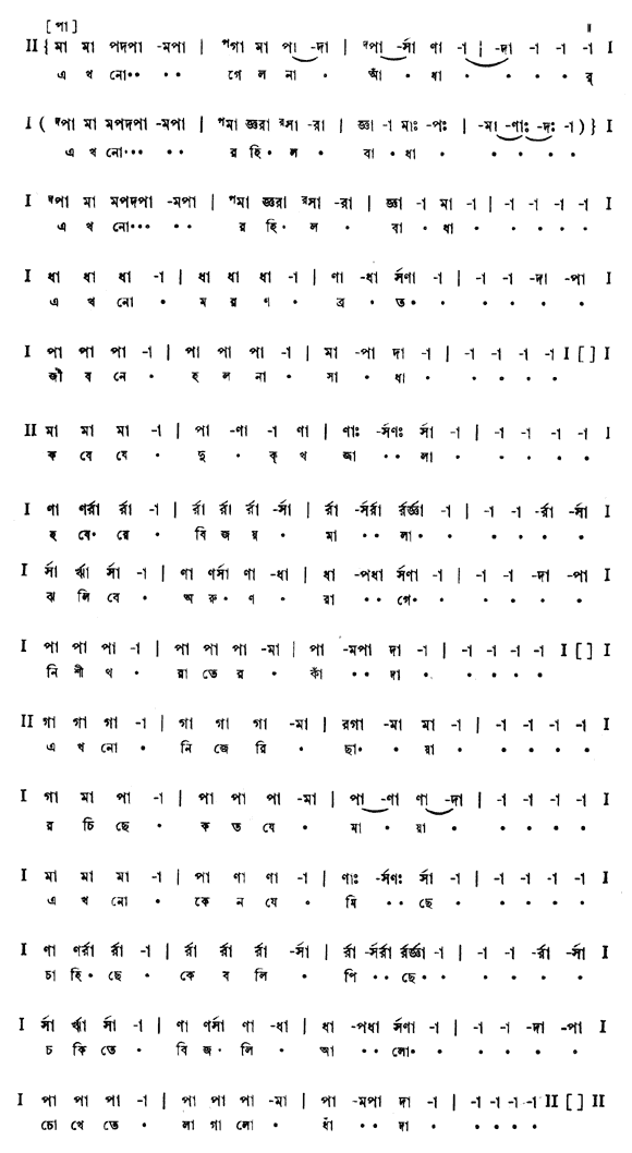 এখনো গেল না আঁধার  (পূজা) – লিরিক্স – রবীন্দ্রনাথ ঠাকুর