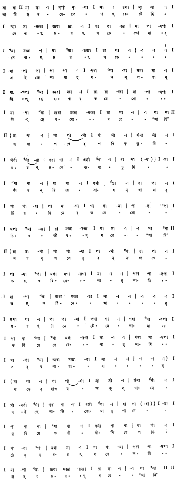 আমি হৃদয়েতে পথ কেটেছি (পূজা) - লিরিক্স - রবীন্দ্রনাথ ঠাকুর