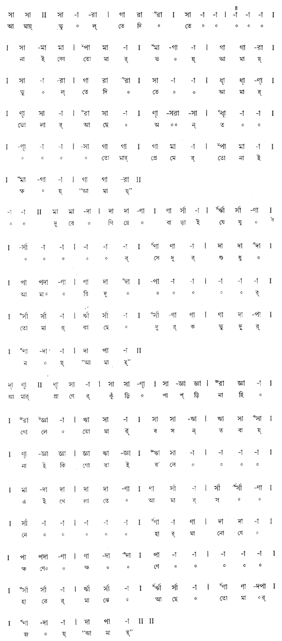 আমায় ভুলতে দিতে নাইকো তোমার ভয় (পূজা) - লিরিক্স - রবীন্দ্রনাথ ঠাকুর