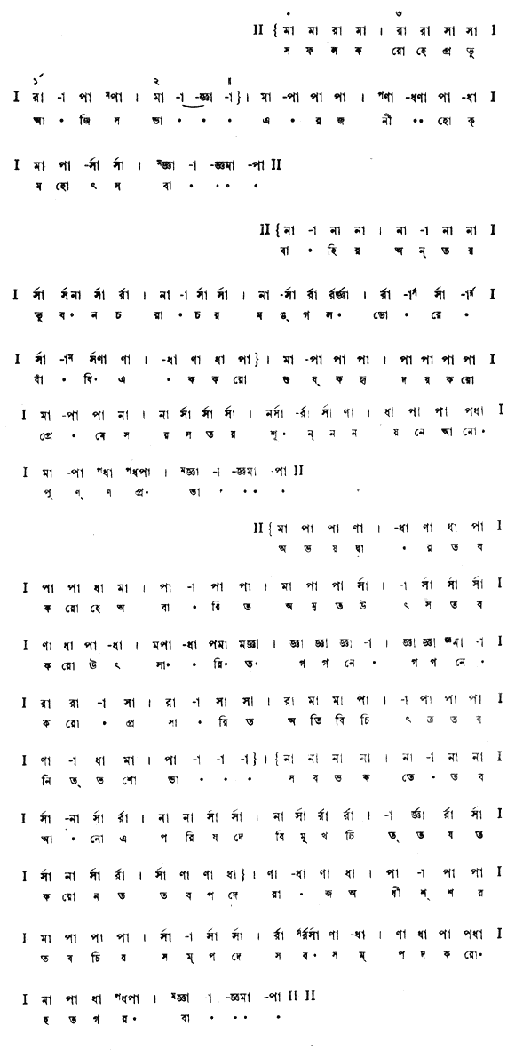 সফল করো হে প্রভু আজি সভা (পূজা) – লিরিক্স – রবীন্দ্রনাথ ঠাকুর