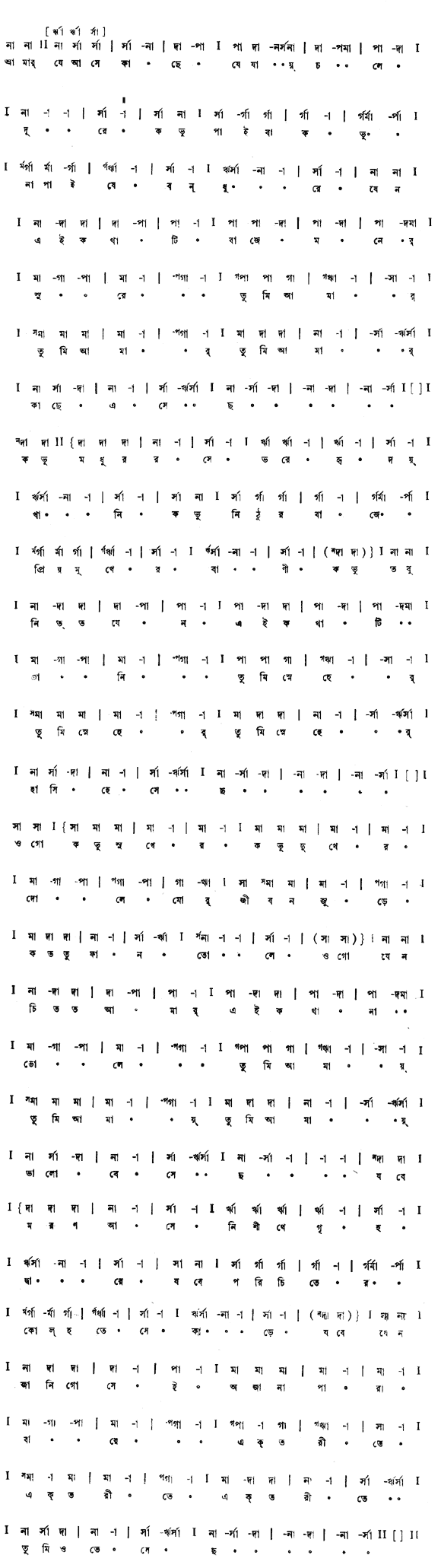 আমার যে আসে কাছে (পূজা) - লিরিক্স - রবীন্দ্রনাথ ঠাকুর
