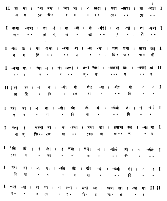 এখনো আঁধার রয়েছে হে নাথ (পূজা) – লিরিক্স – রবীন্দ্রনাথ ঠাকুর