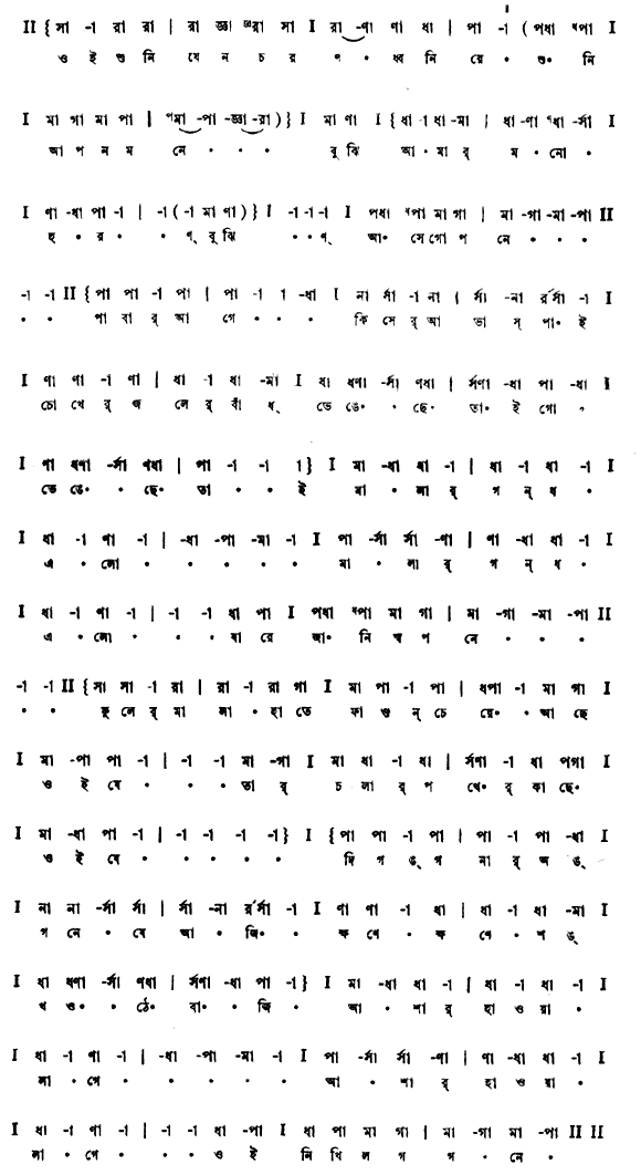 ওই শুনি যেন চরণধ্বনি রে (পূজা) – লিরিক্স – রবীন্দ্রনাথ ঠাকুর