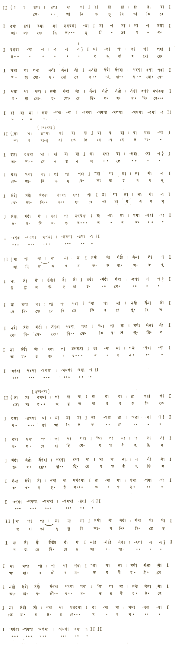 কে জনিত তুমি ডাকিবে আমারে 
