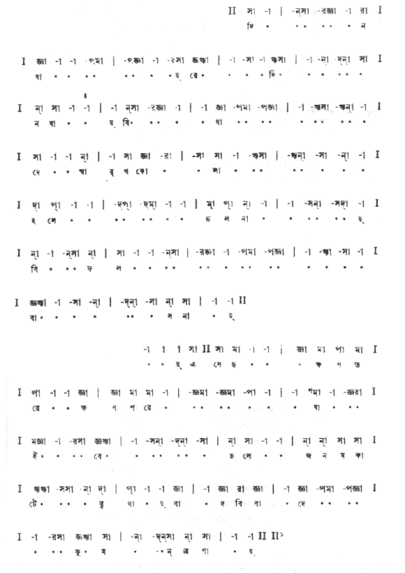 দিন যায় রে দিন যায় বিষাদে (পূজা) – লিরিক্স – রবীন্দ্রনাথ ঠাকুর