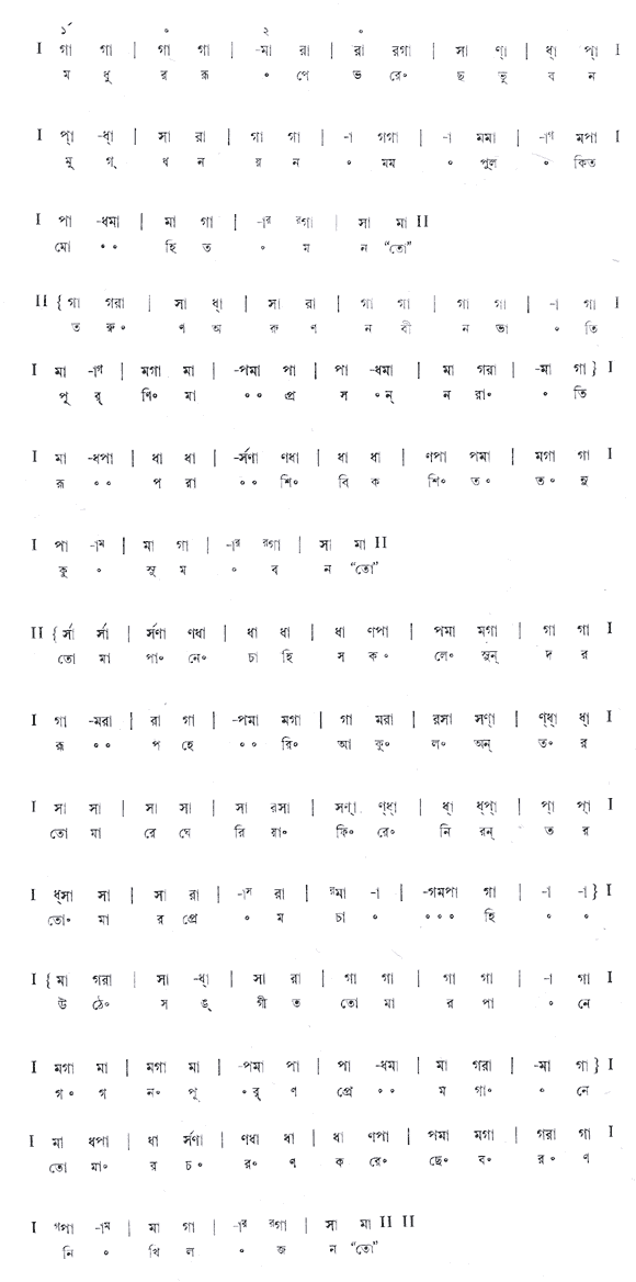 তোমারি মধুর রূপে ভরেছ ভুবন (পূজা) – লিরিক্স – রবীন্দ্রনাথ ঠাকুর