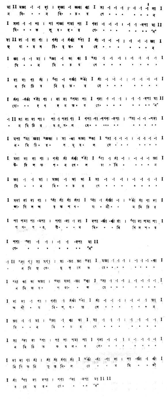 নমি নমি চরণে (পূজা) – লিরিক্স – রবীন্দ্রনাথ ঠাকুর