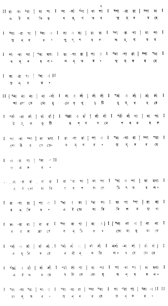 এই লভিনু সঙ্গ তব, সুন্দর হে সুন্দর (পূজা) – লিরিক্স – রবীন্দ্রনাথ ঠাকুর