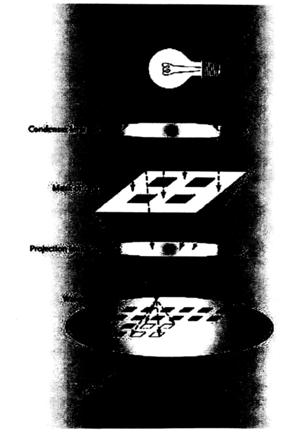 (টি-শার্টে ডিজাইনের মতোই চিপস তৈরি করা হয়। স্টেনসিলের উপরে স্প্রে পেইন্টিংয়ের পরিবর্তে, ইউভি আলো সিলিকনের স্তরগুলোতে একটি চিত্র জ্বলন করে স্টেনসিলের উপর দৃষ্টি নিবদ্ধ করে। অ্যাসিডগুলো তখন লক্ষ লক্ষ ট্রানজিস্টর তৈরি করে চিত্রটি তৈরি করে। কিন্তু আমরা যখন পারমাণবিক স্কেলে আঘাত করি তখন প্রক্রিয়াটির একটি সীমা থাকে। সিলিকন ভ্যালি কি মরিচার মতো ফেলনার বিষয় হয়ে উঠবে?) (ছবি কৃতজ্ঞতা ১.১)