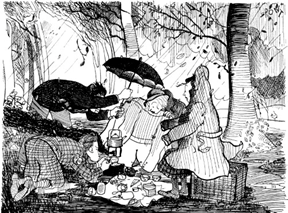 ব্রিটিশ ও চা (১৯৩৫) পাঞ্চ কার্টুন