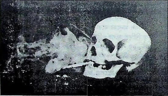 নরমুণ্ড সিগারেট টানছে