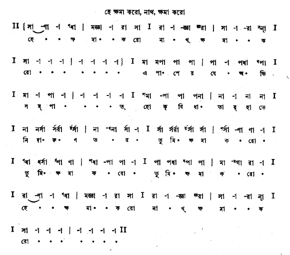 ক্ষমা করো নাথ (শ্যামা - গীতবিতান) – লিরিক্স – রবীন্দ্রনাথ ঠাকুর