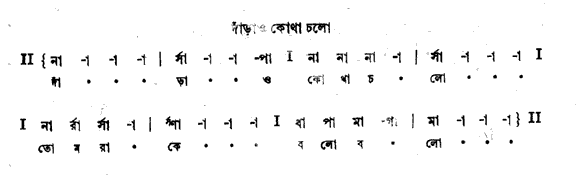 দাঁড়াও, কোথা চলো (শ্যামা - গীতবিতান) – লিরিক্স – রবীন্দ্রনাথ ঠাকুর