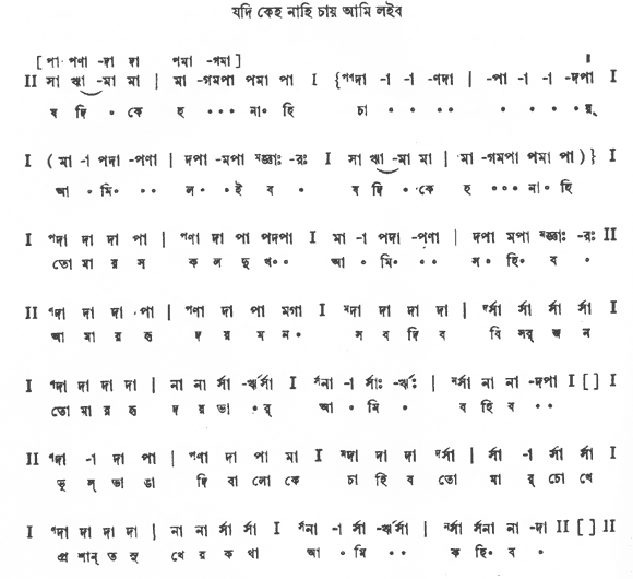 যদি কেহ নাহি চায় (মায়ার খেলা - গীতবিতান) – লিরিক্স – রবীন্দ্রনাথ ঠাকুর