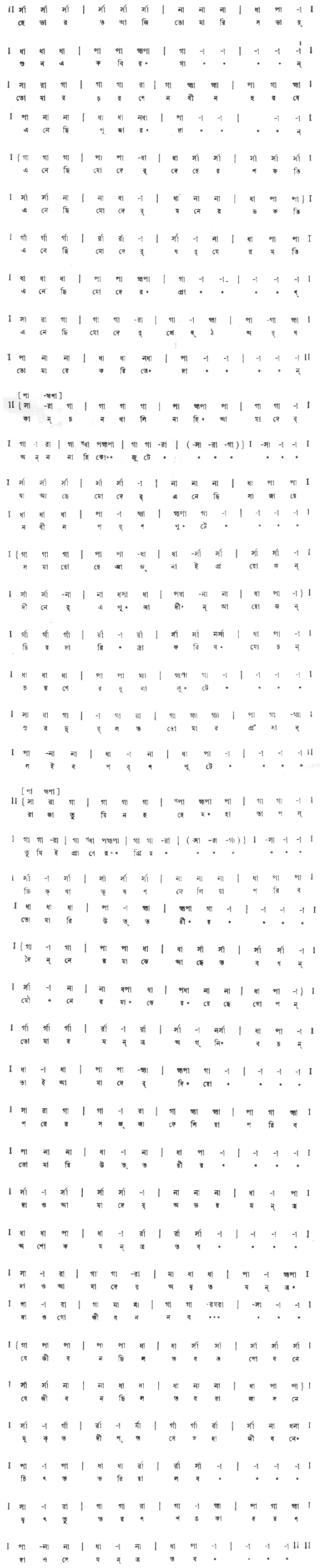 হে ভারত, আজি তোমার সভায় – লিরিক্স – রবীন্দ্রনাথ ঠাকুর (জাতীয় সংগীত) 